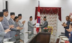 राष्ट्रपतिसमक्ष उपराष्ट्रपति निर्वाचनको परिणामसहितको प्रतिवेदन पेश