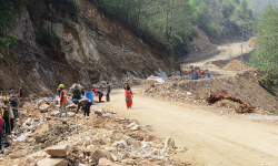 राँके–रवि–भेडेटार सडक : पचास महिनामा २५ प्रतिशत प्रगति