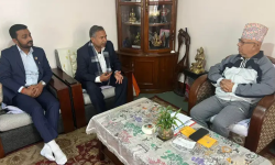 अध्यक्ष नेपालसँग उपराष्ट्रपतिका उम्मेद्वार यादवले मागे मत