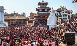 मर्यादित बन्दै राजधानीमा फागुपूर्णिमा (होली)