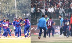 यूएईलाई हराउँदै नेपाल विश्वकपको क्वालिफायरमा छनाेट