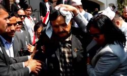 राष्ट्रपतिका लागि भोट हालेर फर्किँदा सांसद न्यौपाने घाइते