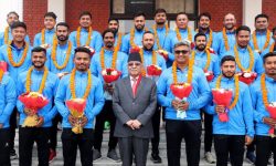 क्रिकेट टीमका प्रतिखेलाडीलाई ३ लाख दिने प्रधानमन्त्रीको घोषणा
