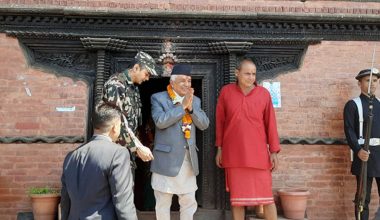 गोरखा दरबार पुगेर राष्ट्रपतिले गरे पूजापाठ