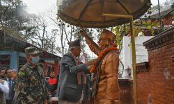 नवनिर्वाचित राष्ट्रपति पौडेल वाँडेगाउँस्थित भट्टराई आश्रममा