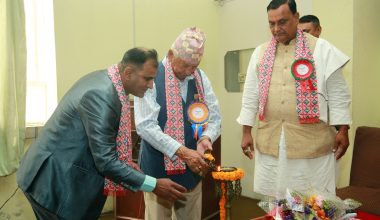 पूर्वमन्त्री केसी र ज्योतिष खनाल सम्मानित