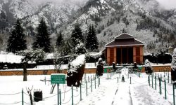 भारी हिमपात र वर्षाका कारण चारधाम हिँडेका तीर्थयात्री श्रीनगरमा रोकिए