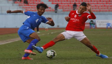 ए डिभिजन फुटबल : जाउलाखेल र सङ्कटाको खेल बराबरीमा