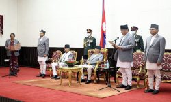 प्रधानमन्त्री दाहालबाट राज्यमन्त्री चपाईंले लिईन् शपथ