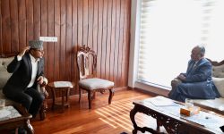 प्रधानमन्त्री र राष्ट्रियसभाका अध्यक्षबीच भेटवार्ता