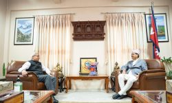 परराष्ट्रमन्त्री साउदसँग भारतीय राजदूत श्रीवास्तवको भेटवार्ता