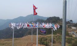 घोडाबाँधेमा फहराइए एक सय ९८ देशका झण्डा