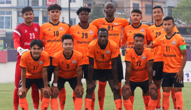 ए डिभिजन लिग :  एपीएफ र खुमलटार खेल्दै