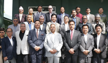 चेम्बर पदाधिकारीले उपराष्ट्रपति यादवसँग गरे आर्थिक विषयमा छलफल