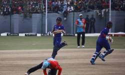 नेपाल र कुवेतबीचको खेल पुन: सुरु, ४२ ओभरमा घटाइयो