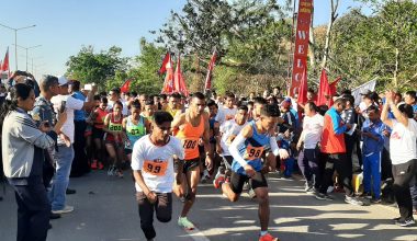 लुम्बिनीमा महिला तथा पुरुष हाफ म्याराथन