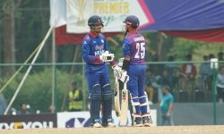 नेपाल १५७ रनमा अलआउट