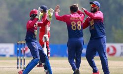 बहराइन ११६ रनमा अलआउट