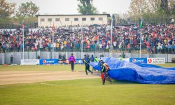 त्रिवि मैदानमा फेरि दर्कियो पानी