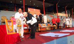 गृहमन्त्री श्रेष्ठ योग विज्ञान शिविरमा सरिक