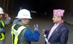 मन्त्री ज्वालाले गरे नागढुङ्गा सुरुङमार्गको अनुगमन