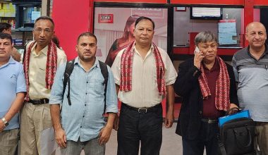 निर्माण व्यवसायी महासंघको टोली मकाउ प्रस्थान