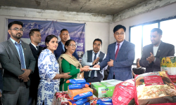 हिमालय वृद्धाश्रमलाई दुई लाख सहयोग