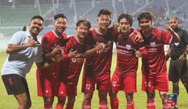 सातदोबाटोलाई हराउँदै चर्च ब्वाइज शीर्ष स्थानमा