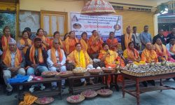 विश्व शान्तिको कामनासहित हलेसीमा दीप प्रज्वलन