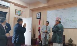 लुम्बिनीका मूख्यमन्त्री र आयोगका उपाध्यक्षबीच भेटवार्ता