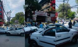 सडक छेउमा पार्किङ निषेध गरेपछि ट्याक्सी चालक आन्दोलित