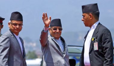 प्रधानमन्त्री प्रचण्ड भारत प्रस्थान