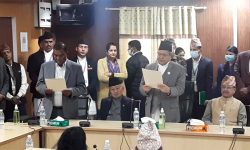 उपेन्द्र यादवले लिए शपथ