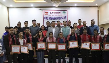 पदक विजेता मुक्केवाज सम्मानित