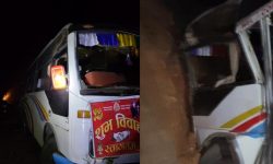 जन्ती बाेकेकाे गाडी दुर्घटना हुँदा ३० जना घाइते