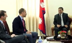 ‘एमसिसी’का उपाध्यक्ष ब्रुक्स र उपप्रधानमन्त्री श्रेष्ठबीच भेटवार्ता