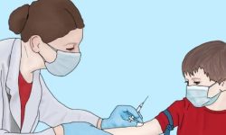 आज पाँच वर्षमुनिका बालबालिकालाई खोप लगाइँदै