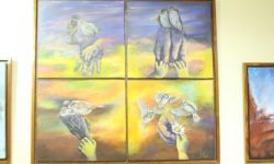 शर्माको एकल चित्रकला प्रदर्शनी