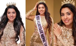 ग्लोबल नेपाल २०२३ को ताज चुमेकी मुनाले अफ्रिकामा हुने मिस हेरिटेजमा भाग लिने