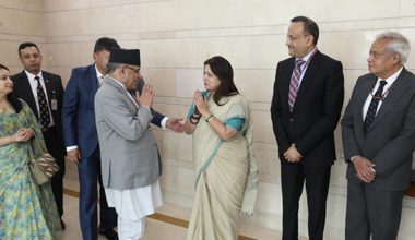 प्रधानमन्त्री दाहाल नयाँ दिल्लीमा