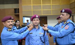 २१ जना प्रहरी उपरीक्षकहरूलाई दर्ज्यानी चिन्ह प्रदान
