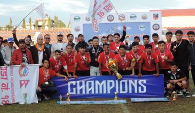 वडास्तरीय फुटबल : पोखरा–१४ लाई उपाधि