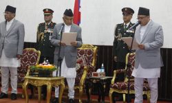 प्रधानन्यायाधीश कार्कीले लिए राष्ट्रपतिबाट शपथ