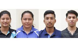 एसियाली खेलकुदका लागि चार टेबल टेनिस खेलाडी छनोट