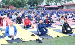 गृहमन्त्री श्रेष्ठको प्रमुख आतिथ्यमा योग विज्ञान शिविर सम्पन्न