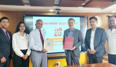 काठमाडौं इन्स्टिच्युट अफ चाइल्ड हेल्थलाई एभरेष्ट बैंककाे १० लाख सहयोग