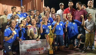 पुलिसले जित्यो मुख्यमन्त्री कप राष्ट्रिय महिला भलिबलको उपाधि