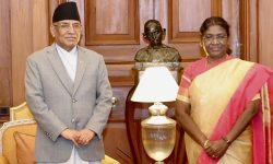 प्रधानमन्त्री दाहाल र भारतीय राष्ट्रपतिबीच भेट