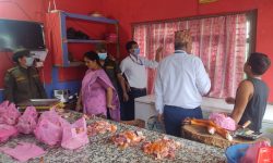 बुटवलका मासु पसलमा अनुगमन