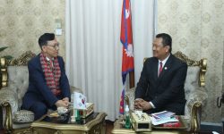 मन्त्री मोदीसँग दक्षिण कोरियाका राजदूतको शिष्टाचार भेट